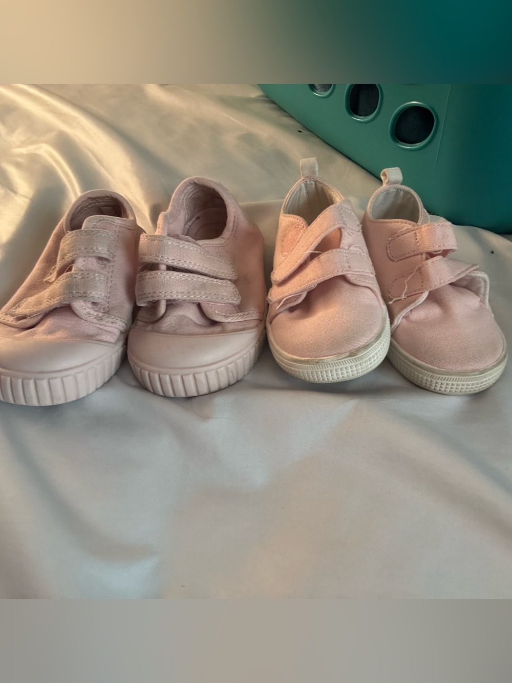 Clean shoes size 4, worn pair - free & size 5. Used for play shoes in summer